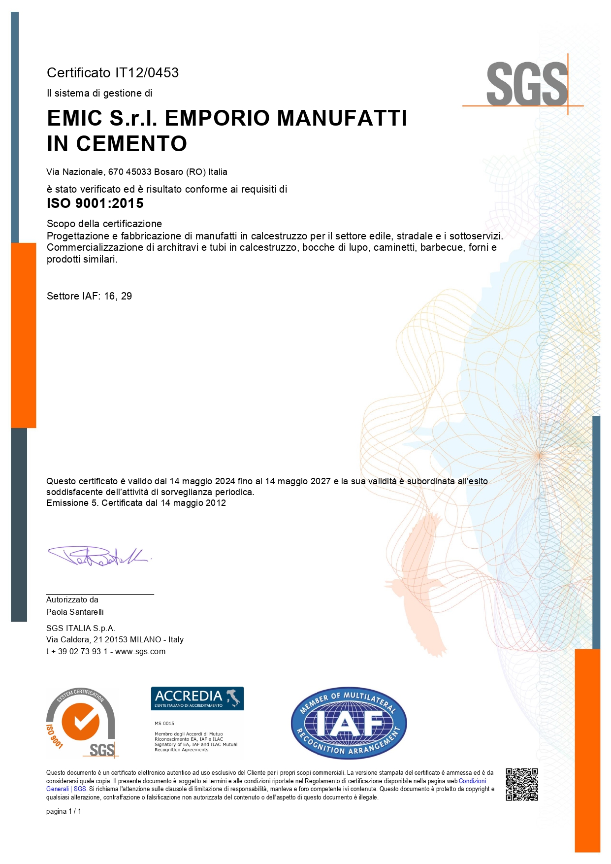 Certificazione ISO 9001